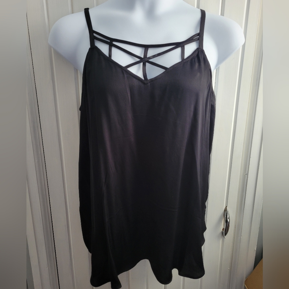 Torrid Strappy Black Tank